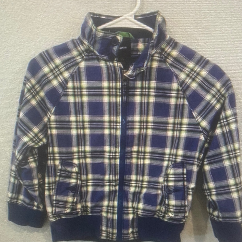 Plaid Zip-Up Jacket